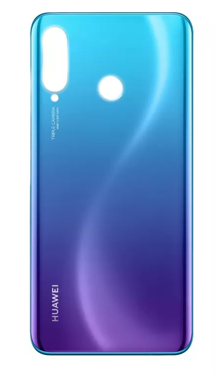 Заднє скло корпусу Huawei P30 Lite/ Nova 4 Peacock Blue фіолетово-блакитна