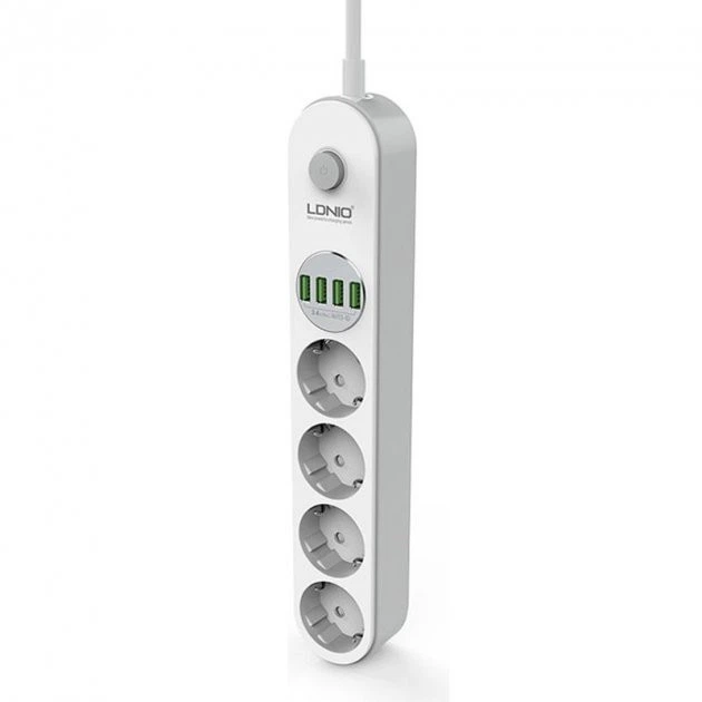 Мережевий фільтр LDNIO SE4432 2500W 4 USB