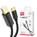 Cable for printer XO GB010B USB2.0 Type-C to USB-B 1.5m