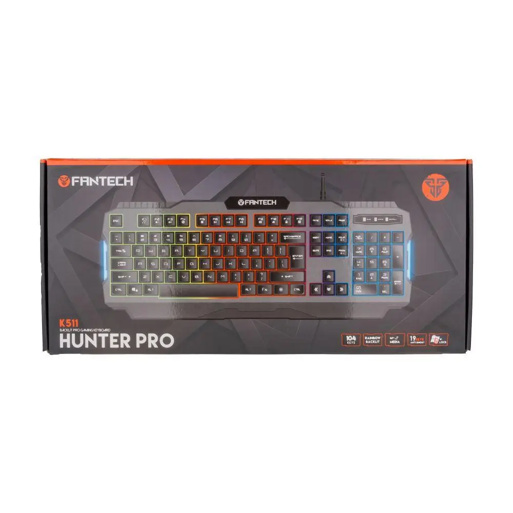 Клавіатура Ігрова Fantech Hunter Pro K511 (Чорний)