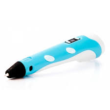 3D handle with LCD display V2/D2 12b/2a, nozzle 0.6 mm, tempo. 160-235 gr s, speed control, ABS/PLA 1.75 mm blue