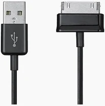 USB кабель Samsung P1000 30 pin 1m чорний