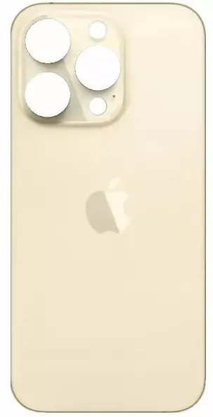Back cover for iPhone 14 Pro Max, gold, small hole