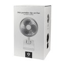 GXQC D607 desk fan with a clamp dark gray