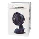 GXQC F601 desk fan with a clamp dark blue