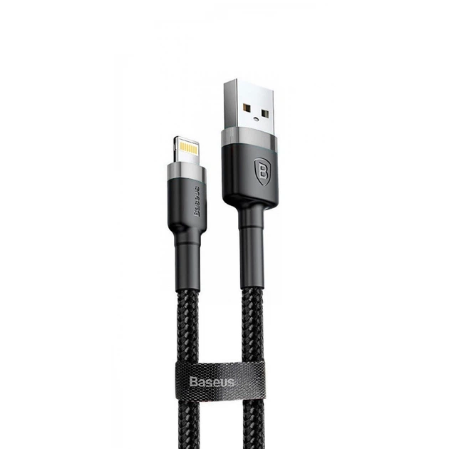 USB Cable Baseus USB to Lightning 2A 3m CALKLF-R (Gray-Black, G1)