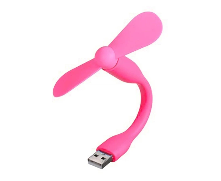 Портативний вентилятор USB рожевий