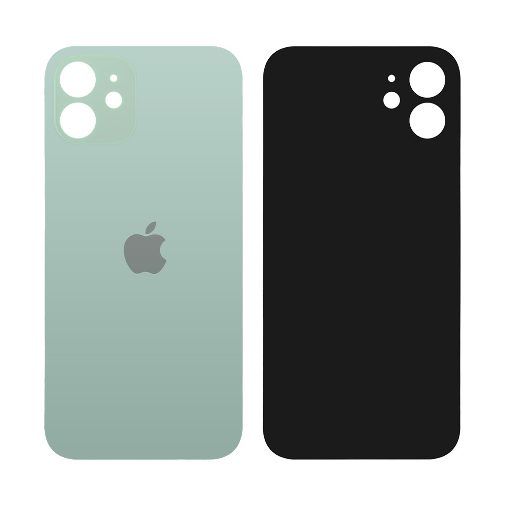 Задня кришка Apple iPhone 12, великий виріз під камеру, Green