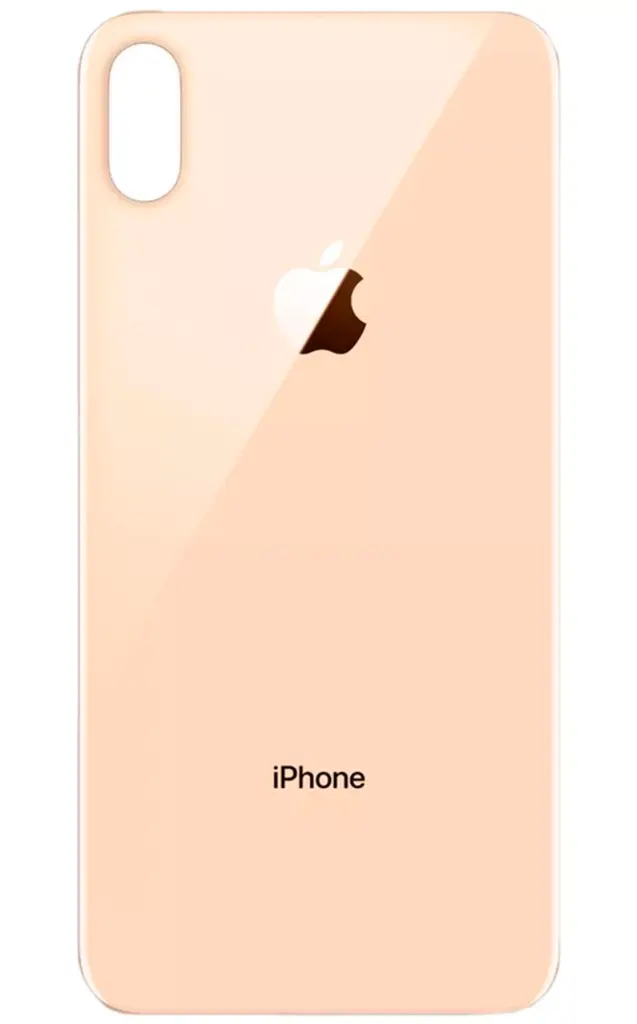 Back cover for iPhone XS, gold, no need to remove the camera glass, big hole