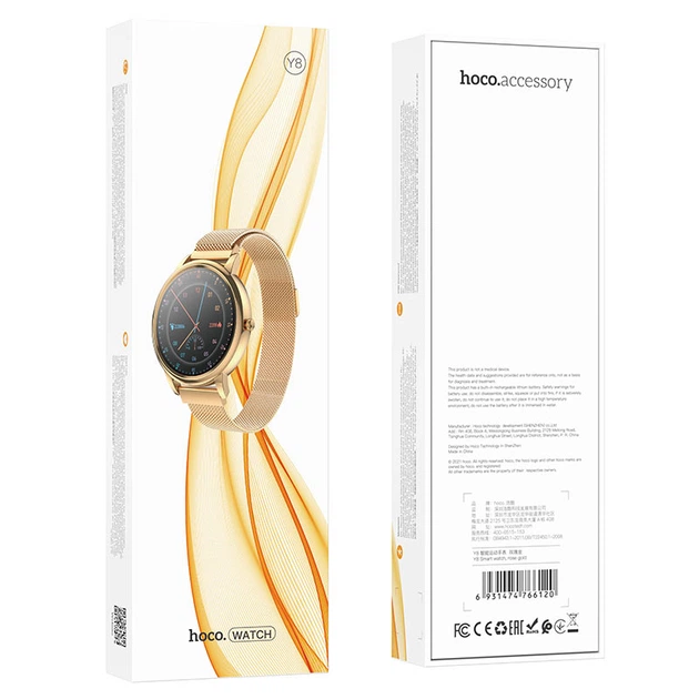 Смарт Часи Hoco Y8 (rose gold)
