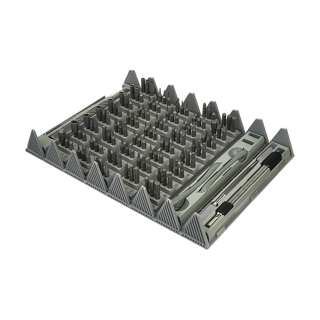 Kaisi K-8128 tool set (handle, 120 bits, flexible extension, tweezers, 3 blades, magnetizer/demagnetizer)