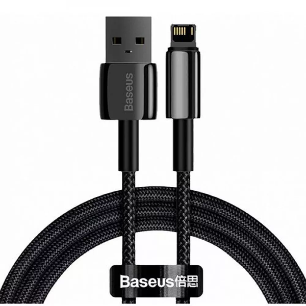 Кабель Baseus Tungsten Gold Fast Charging Data Type-C 100W (1m) (black)