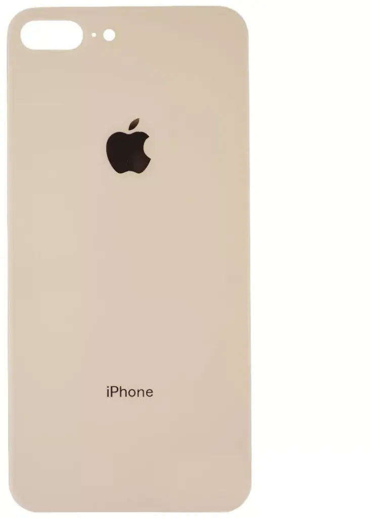 Back cover for iPhone 8 Plus, gold, no need to remove the camera glass, big hole