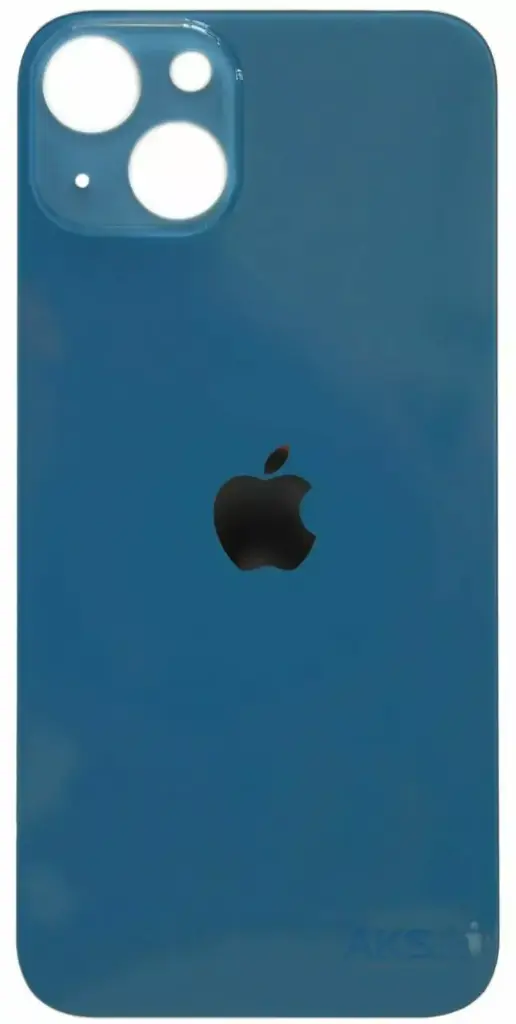Заднє скло корпусу Apple iPhone 13 mini Blue (синє) (Big hole)
