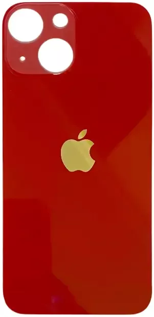 Back glass of the Apple iPhone 13 mini Red (Big hole)