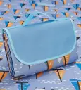 Складаний килимок (покривало) сумка для пікніка / пляжу Folding Rud 200х193 Blue