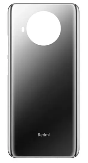 Back panel of the Xiaomi Mi 10T Lite case, gray, Redmi logo, pearl Gray