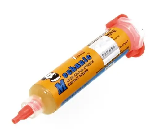 Flux paste MECHANIC UV10 10 g in a syringe (halogen-free)