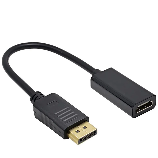 Перехідник адаптер DisplayPort - HDMI Black (6927)