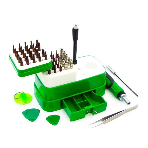 BAKU BA-3039 tool set (ratchet handle, 2 extensions, straight tweezers, suction cup, 2 picks, 48 ​​attachments)