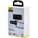 ФМ-модулятор Baseus T-Typed S16 Bluetooth MP3/Charger (CCTM-E01) Black