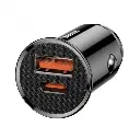 АЗП Baseus Circular Metal PPS 30W (Support VOOC) USB (black)