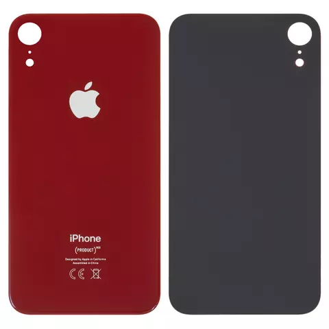Задня панель корпусу для iPhone XR, червона, не потрібно знімати скло камери, big hole