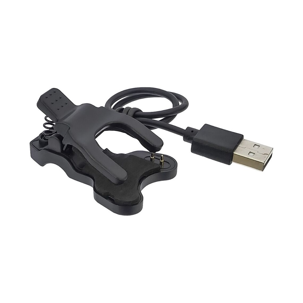 USB cable for smart watches universal clothespin (2 pin) 4 mm black