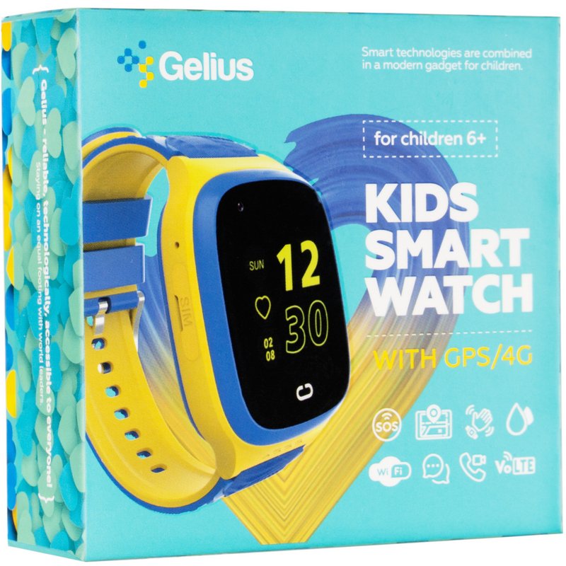 Children's smart watch Gelius GPS/4G (IP67) GP-PK006 Ukraine