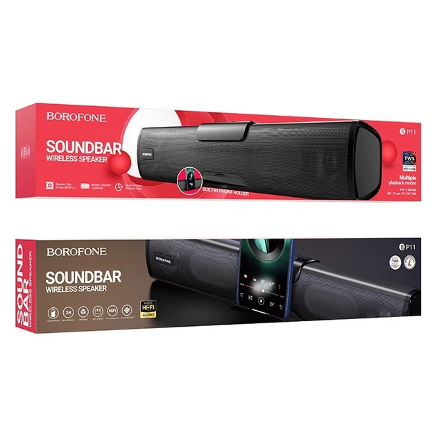 Borofone BP11 wireless speaker with light music, black