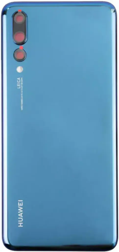 Задня панель корпусу Huawei P20 Pro, синя, зі склом камери