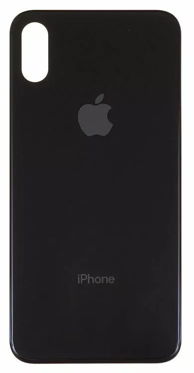 Back cover Apple iPhone XS, large cutout for the camera, Black