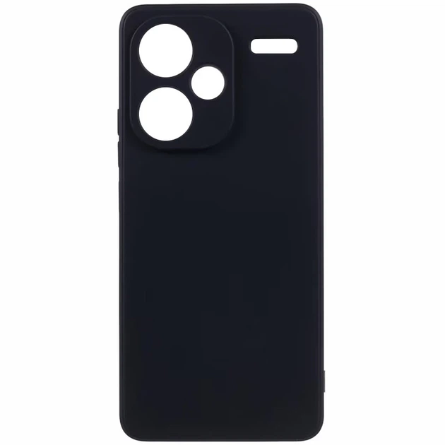 Silicone Case 0.5 mm Black Matt Xiaomi Redmi Note 13 Pro+ black