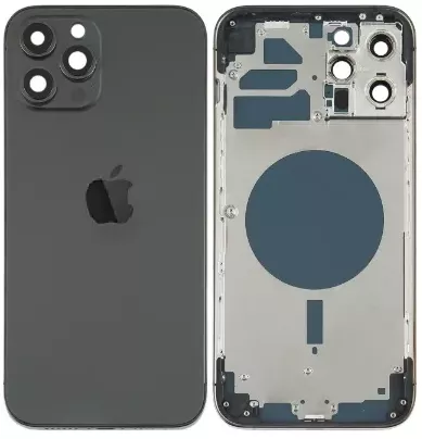 Корпус Apple iPhone 12 Pro Max, у зборі, High Quality, Graphite