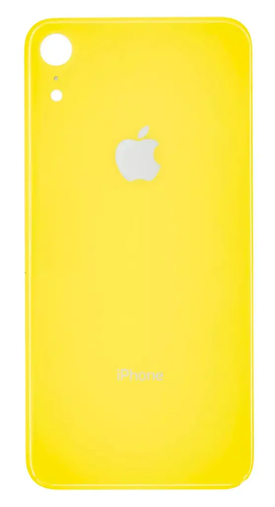 Back cover for iPhone XR, yellow, no need to remove the camera glass, big hole