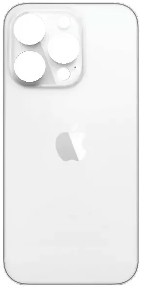 Задня панель для iPhone 14 Pro, біла, не потрібно знімати скло камери, big hole
