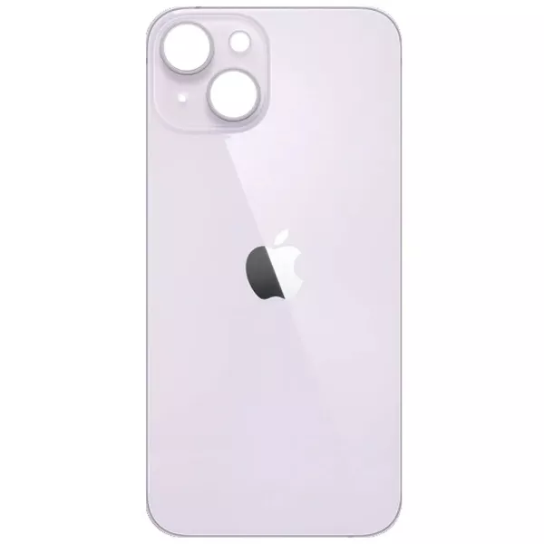 Back cover for iPhone 14, white, no need to remove the camera glass, Starlight, big hole