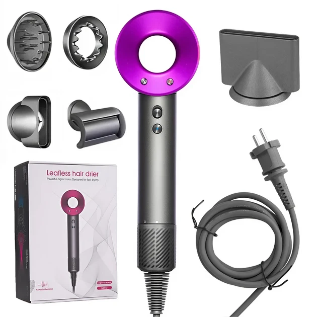 Hair dryer 5 in 1 hair styler 1000 W 5 attachments 3 speed modes