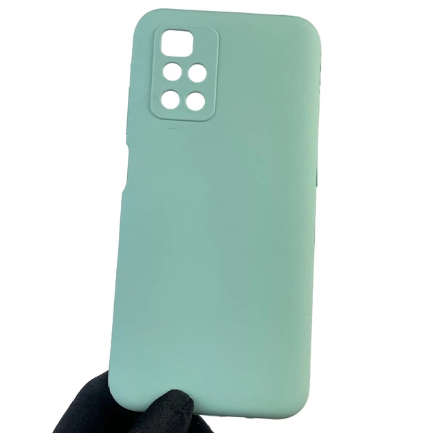 Чохол Full Nano Silicone Case для Xiaomi Redmi 10 колір 04 м'ятний
