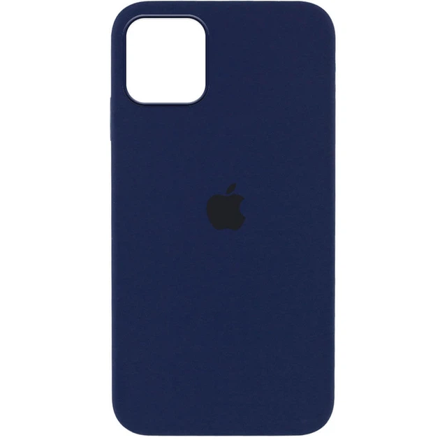 Silicone Case Original Full Protective Metal Frame (AA) Box iPhone 12-12 Pro (2020) blue