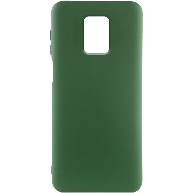 Накладка Silicone Case Copy Full Protective (No Logo) Xiaomi Redmi Note 9S/Redmi Note 9 Pro зелений
