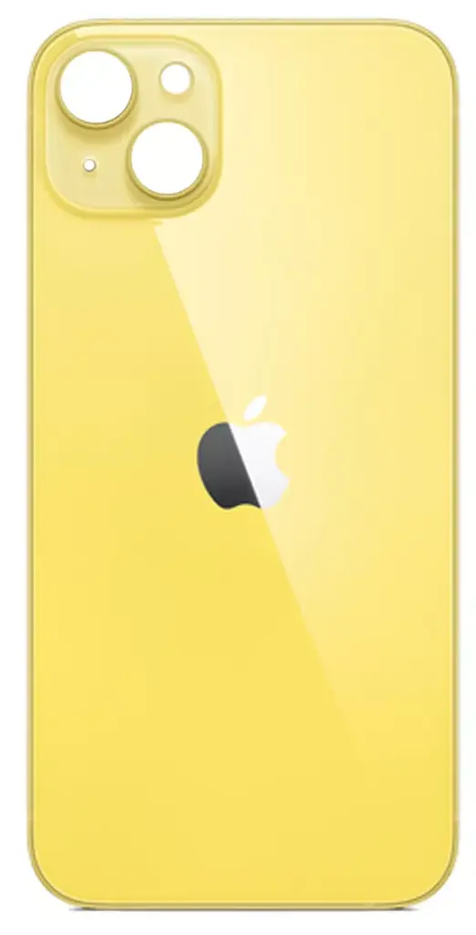 Задня кришка Apple iPhone 14 Plus, великий виріз під камеру, High Quality, Yellow
