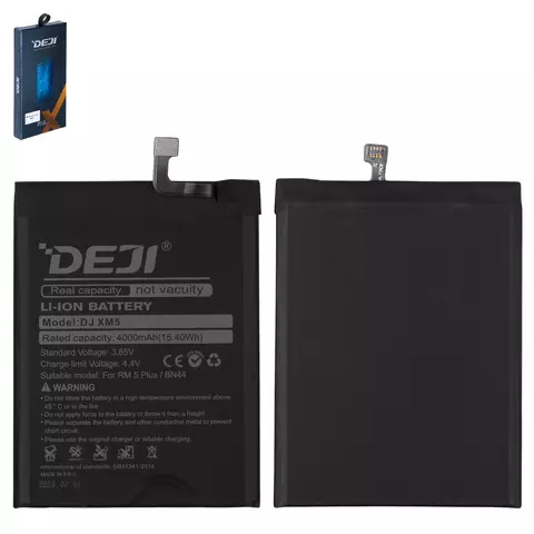 Deji BN44 battery for Xiaomi Redmi 5 Plus, Li-ion, 3.85 V, 4000 mAh
