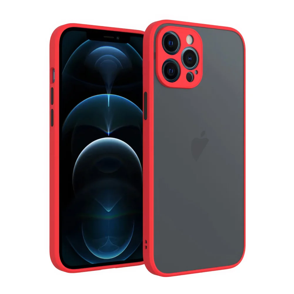 1TOUCH AVENGER Case for Apple iPhone 12 Pro Max Black-Red