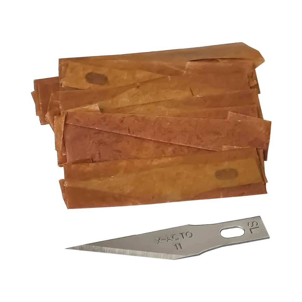 X-Acto scalpel blades #11 for collet handles, pack of 10.