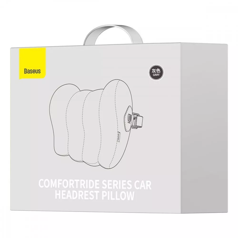 Pillow Baseus ComfortRide Series Car Headrest gray