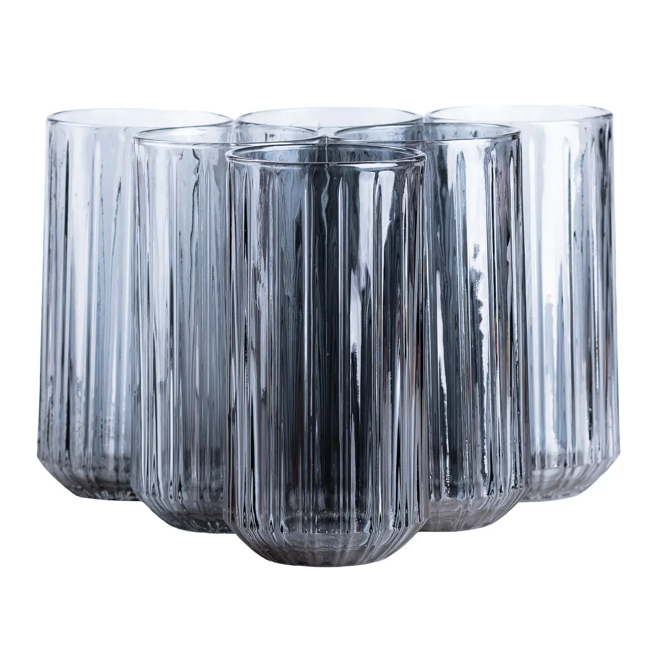 Set of LIRMARTUR LIRMARTURES High -curly 6 pieces of 380 ml, gray