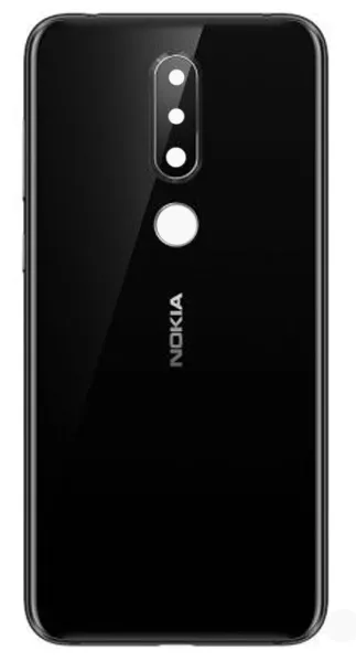 Задня частина корпусу Nokia 6.1 Plus / Nokia X6 Black (зі склом камери)