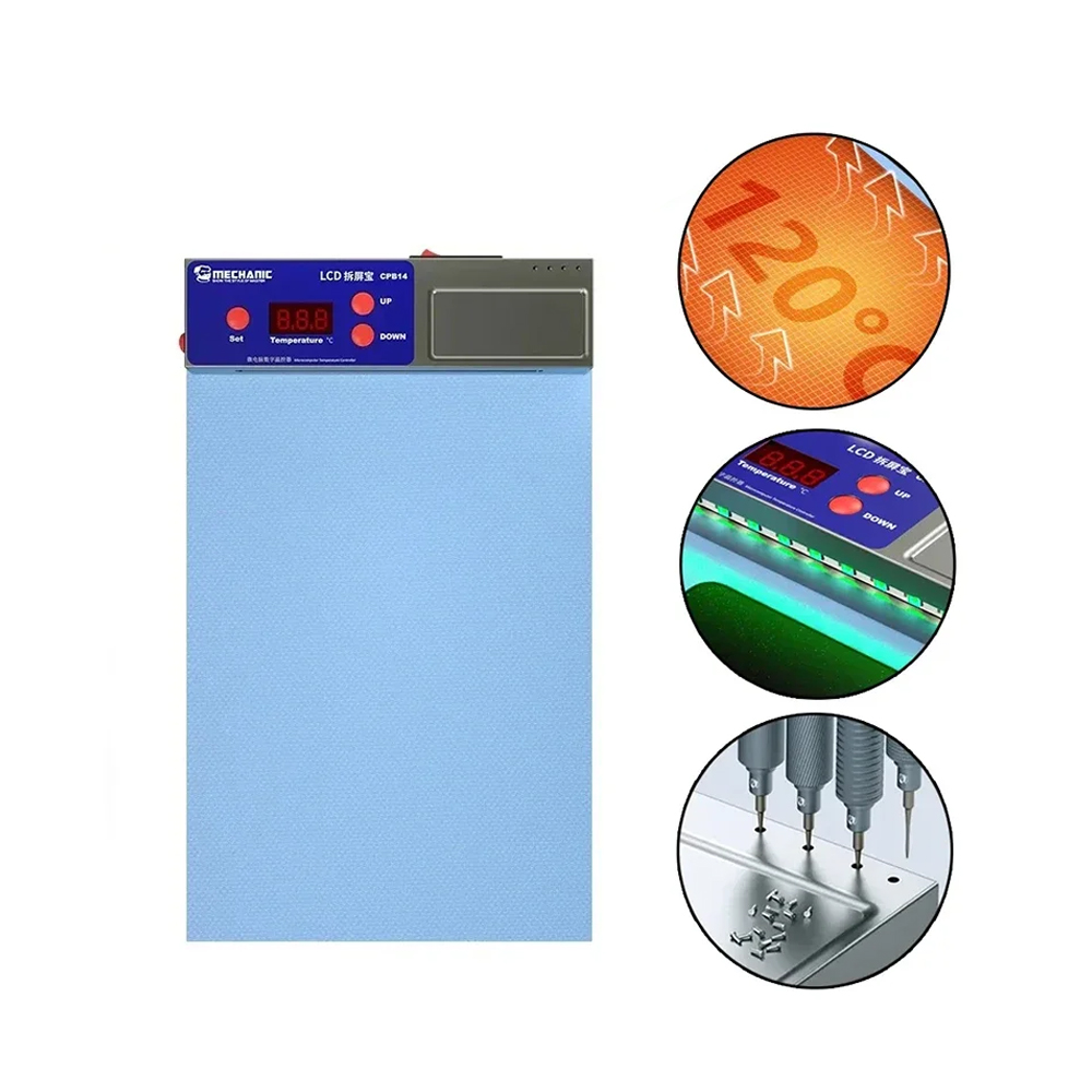 Heating mat for disassembly (separator) Mechanic CPB14, 295 x 210 mm, 50-120°C