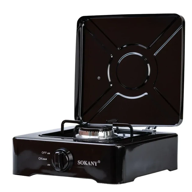 Tabletop gas stove Sokany SK-07005 one burner, black